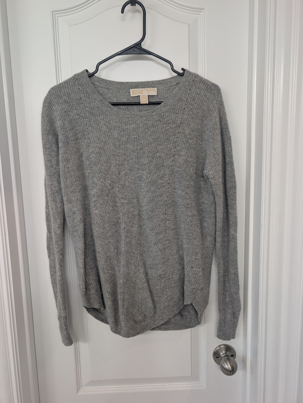 MICHAEL Michael Kors Light Gray Crewneck Sweater